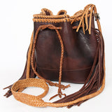 ADBGD140 Bucket Genuine Western Leather Women Bag