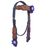 BER113-Western Leather Headstall