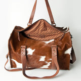 ADBG722 Duffel Hair-On Genuine Western Leather Women Bag