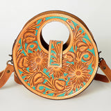 ADBG734 Hobo Hand Tooled Genuine Western Leather Women Bag