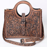 ADBG500 Tote Hand Tooled Genuine Western Leather Women Bag