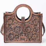 ADBG500 Tote Hand Tooled Genuine Western Leather Women Bag