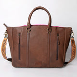 LC-ADBGA206B Tote Genuine Western Leather Women Bag