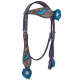 BER114-Western Leather Headstall