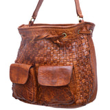 LC-NMBGM126 Bucket Genuine Leather women bag western Bag