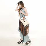 ADBGZ328 Wristlet Hair On Genuine Western Leather Women Bag