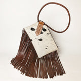 ADBGZ328 Wristlet Hair On Genuine Western Leather Women Bag