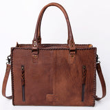 ADBG235 Tote Crocodile Embosed Genuine Western Leather Bag