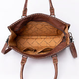 ADBG235 Tote Crocodile Embosed Genuine Western Leather Bag