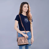 ADBG769 Wallet Hand Tooled Genuine Western Leather Women Bag