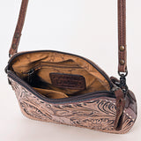 ADBG769 Wallet Hand Tooled Genuine Western Leather Women Bag