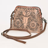 ADBG769 Wallet Hand Tooled Genuine Western Leather Women Bag