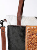 LC-ADBGZ434B Tote Hair On Genuine Western Leather Women Bag