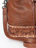 ADBGZ454 Bucket Hand Tooled Genuine Western Leather Women Bag