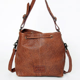 ADBGZ454 Bucket Hand Tooled Genuine Western Leather Women Bag