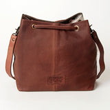 LC-ADBGZ454B Bucket Hair On Genuine Western Leather Women Bag