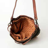 LC-ADBGZ454B Bucket Hair On Genuine Western Leather Women Bag