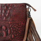 LC-ADBG838 Crossbody Crocodile Embossed Genuine Western Leather Women Bag