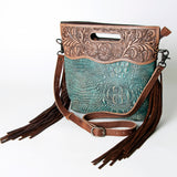 ADBG873 Crossbody Crocodile Embossed Genuine Western Leather Women Bag