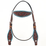 BEHSE125ME-Western Leather Headstall