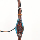 BEHSE125ME-Western Leather Headstall