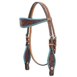 BEHSE125ME-Western Leather Headstall