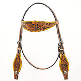 BEHSE126LT-Western Leather Headstall