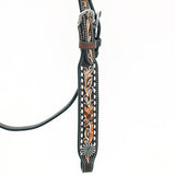 BEHSE127AB-Western Leather Headstall