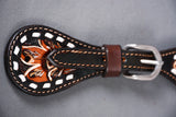 BESPE127AB-Western Leather Spurs Strap