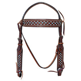 BEHSE130-Western Leather Headstall