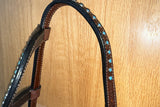 BEOEE130-Western Leather One Ear Headstall