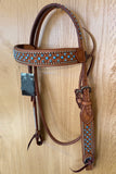 BEHSE130-Western Leather Headstall