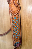 BEHSE130-Western Leather Headstall