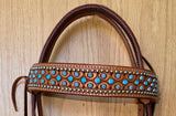 BEHSE130-Western Leather Headstall