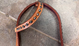 BEOEE131-Western Leather One Ear Headstall