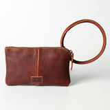 ADBGZ335 Wristlet Hair on Genuine Western Leather Women Bag