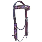 BER116-Western Leather Headstall