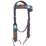 BER117-Western Leather Headstall