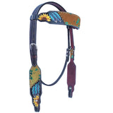 BER118-Western Leather Headstall