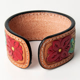 LC-ADBRF153 carved Genuine Leather Bracelet women