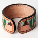 LC-ADBRF155 carved Genuine Leather Bracelet women