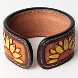 LC-ADBRF160 carved Genuine Leather Bracelet women