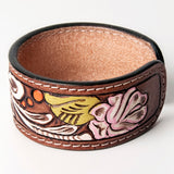 LC-ADBRF161 carved Genuine Leather Bracelet women