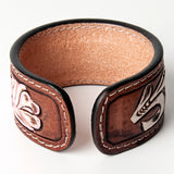 LC-ADBRF161 carved Genuine Leather Bracelet women