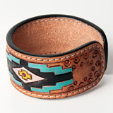 LC-ADBRF165 carved Genuine Leather Bracelet women