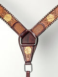 LC-ADPAF135-BC Western Leather Breast Collar