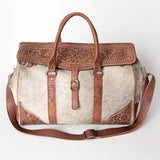 ADBG516 Duffel Genuine Western Leather Women Bag Sage