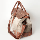 ADBG516 Duffel Genuine Western Leather Women Bag Sage