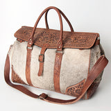 ADBG516 Duffel Genuine Western Leather Women Bag Sage