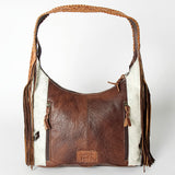 ADBG803 Hobo Hair On Genuine Western Leather Women Bag Pearl